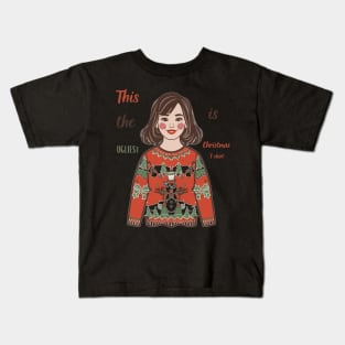 Christmas kids ugly as sweater girls Kids T-Shirt